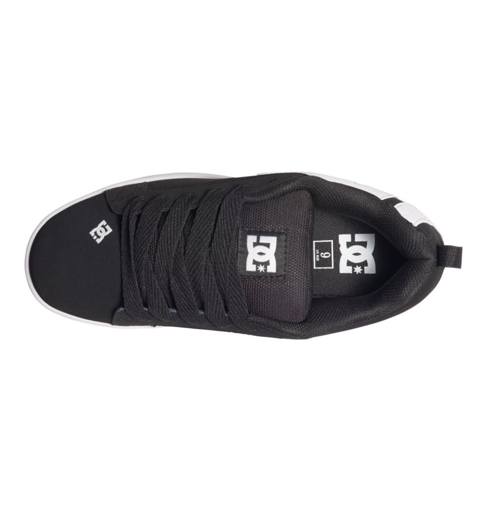 DC SHOES COURT GRAFFIK 001 BLACK - Bigfootshoes